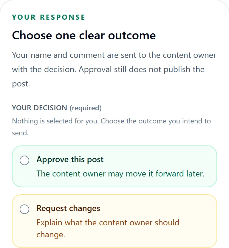 Actual no-login client review choices in a Monkey404 demonstration.